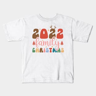 2022 Christmas Family Retro Kids T-Shirt